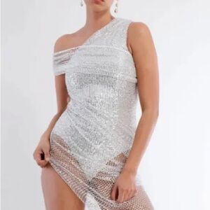 BCBG Maxazria x Maeve Reilly Silver Dress